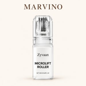 Original Microlift Roller bottle on an ivory background with the Marvino name